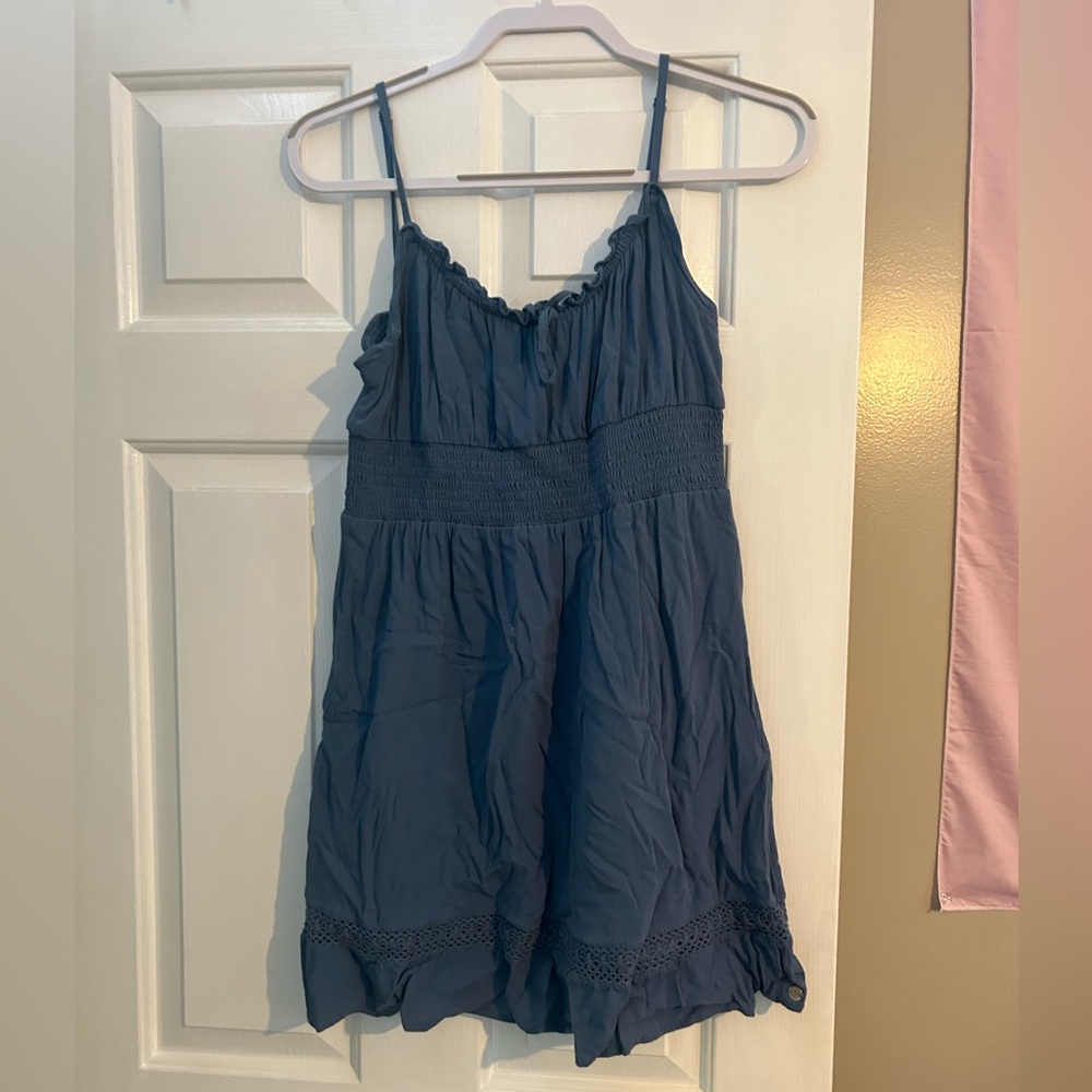 navy blue medium length dress